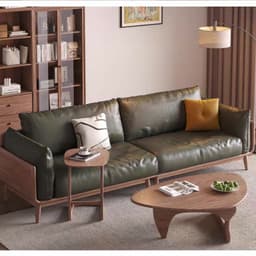Ghế sofa gỗ tự nhiên đệm nỉ, da VUADECOR VS115 6