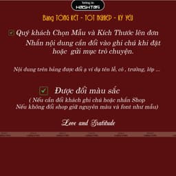 [Bảng Tổng Kết- Tốt Nghiệp - Kỷ Yếu ] Bảng Lễ Tổng Kết, Lễ Tốt Nghiệp, Lễ Kỷ Yếu Bảng Trang Trí Lớp Học, Trường Học 4