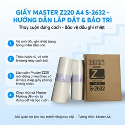 Giấy In Nhanh Master Z220 A4 Dùng Cho Máy Photocopy Máy In Laser Bề Mặt Mịn Bám Mực Tốt 4