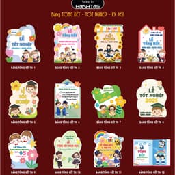 [Bảng Tổng Kết- Tốt Nghiệp - Kỷ Yếu ] Bảng Lễ Tổng Kết, Lễ Tốt Nghiệp, Lễ Kỷ Yếu Bảng Trang Trí Lớp Học, Trường Học 2