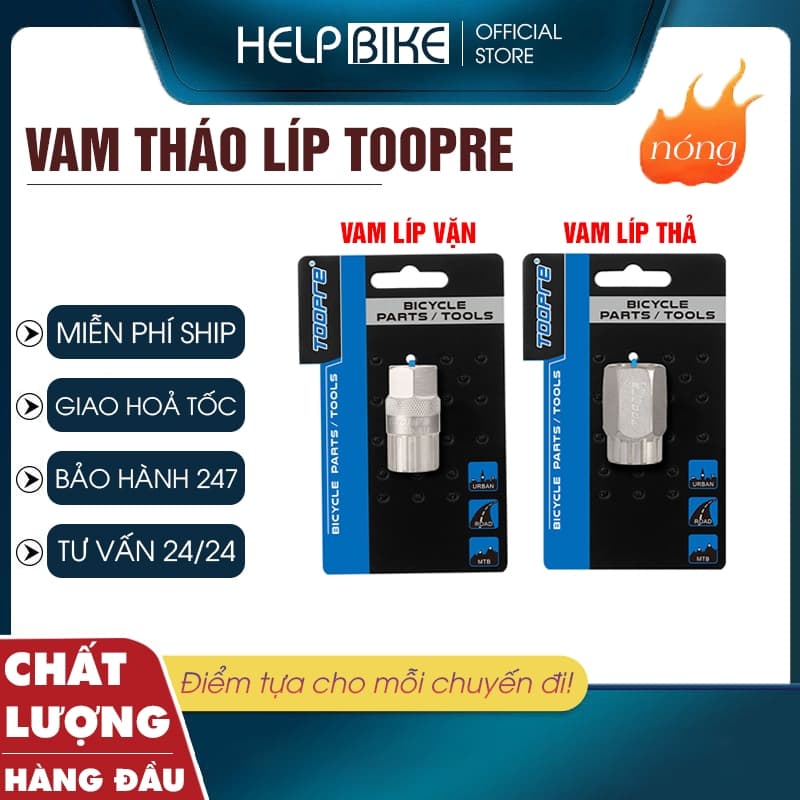 [CHÍNH HÃNG TOOPRE] Vam tháo líp thả, líp vặn xe đạp thể thao chất lượng thép tốt - VTL_TOOPRE
