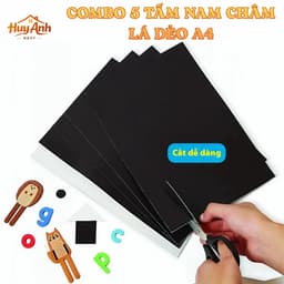 [COMBO 5 NAM CHÂM A4 CÓ KEO-GIÁ CỰC SỐC] Nam châm A4 có keo dán dạng tấm dẻo làm giáo cụ dạy học, đồ dùng văn phòng phẩm 1