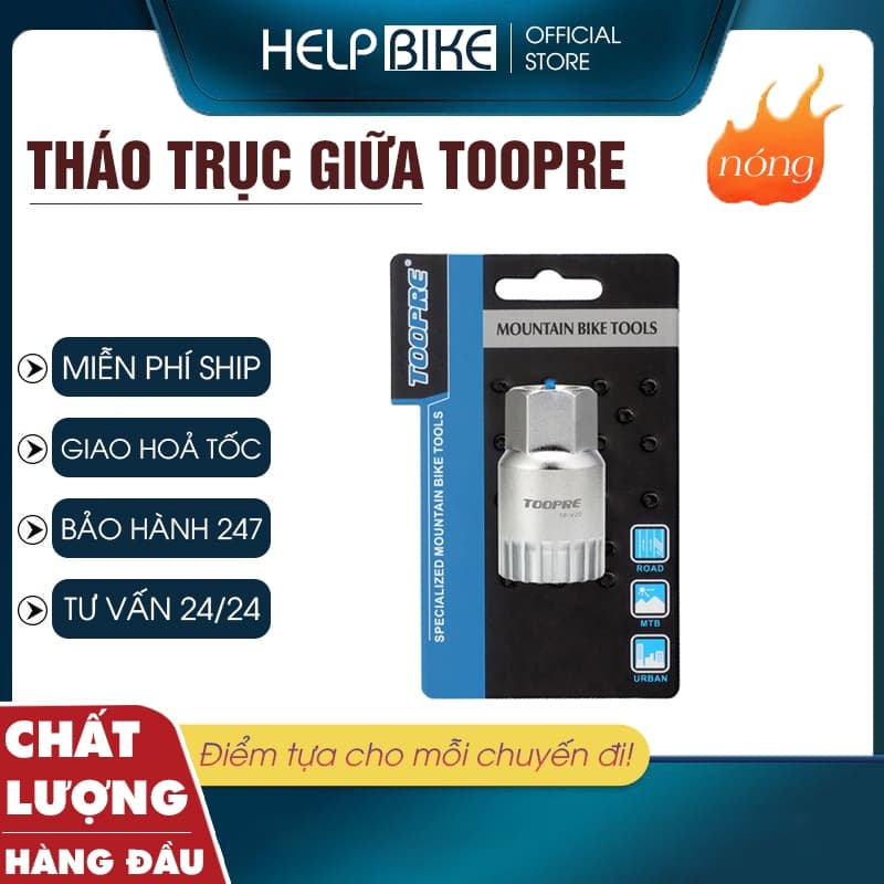 [CHUẨN TOOPRE] Vam tháo lắp trục giữa xe đạp thể thao, Dụng cụ cảo trục giữa cốt bông chuyên dụng xe đạp - TGTGTOOPRE