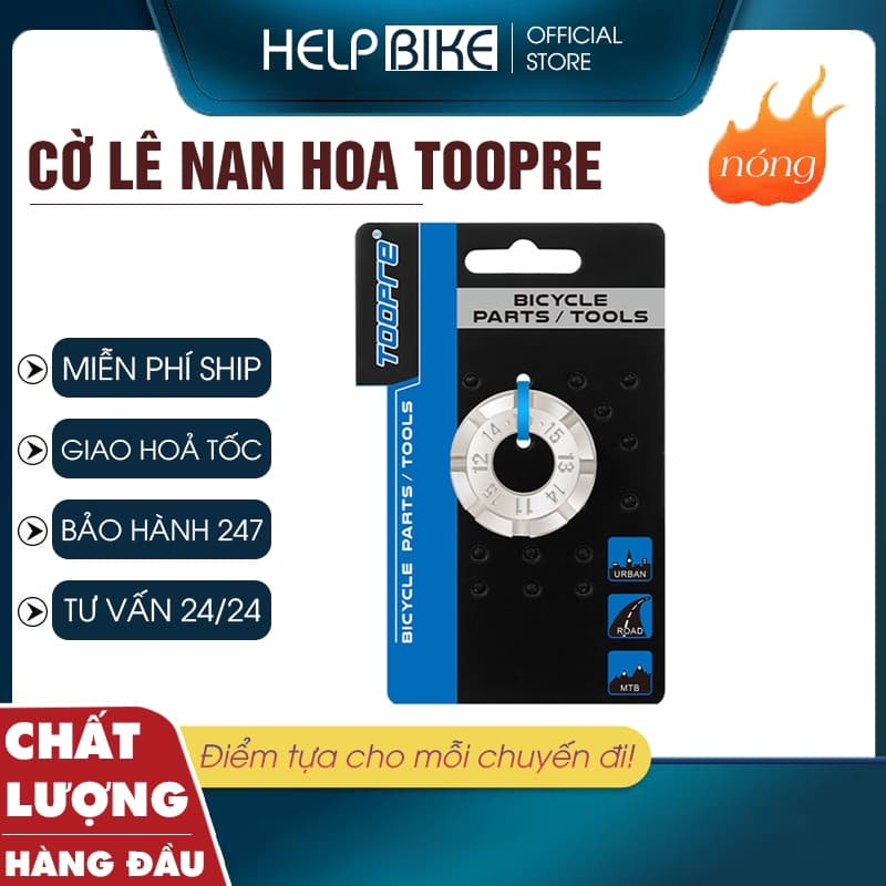 Cờ lê nan hoa TOOPRE điều chỉnh căm xe đạp, Bát cân nan hoa 8 lỗ cân vành xe đạp xe máy tiện lợi - CLNHtoopre