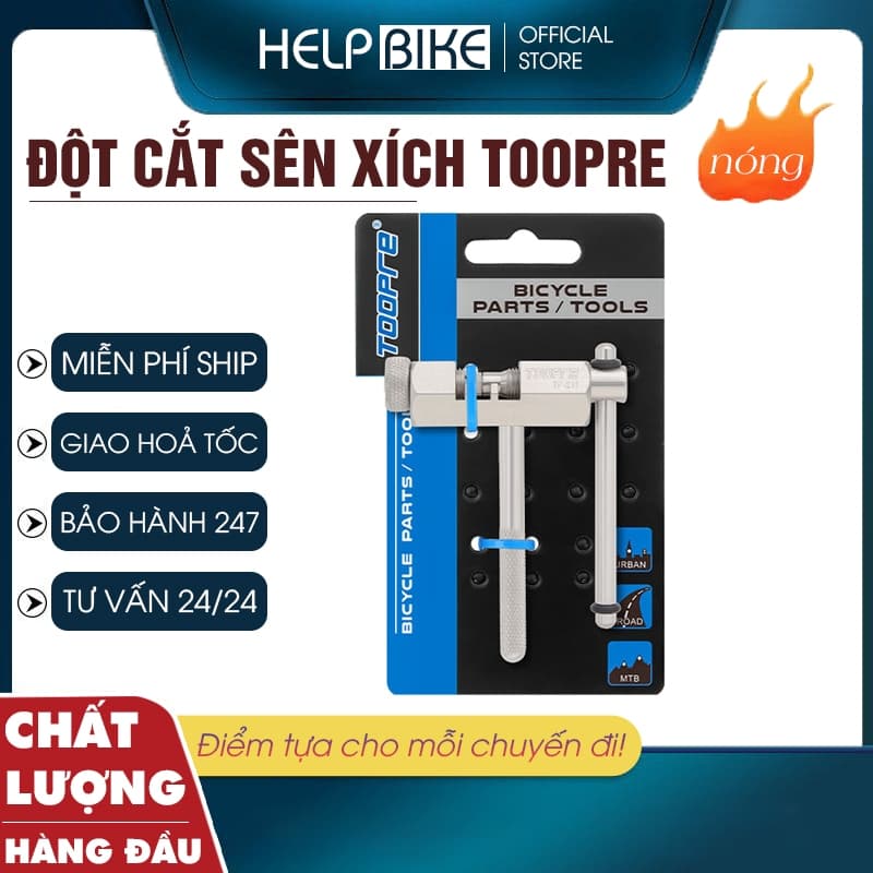 [CHUẨN TOOPRE] Dụng cụ đột cắt mắt xích xe đạp chuyên dụng, Cảo sên cắt xích, nối xích chất liệu thép xịn - DCSXtoopre