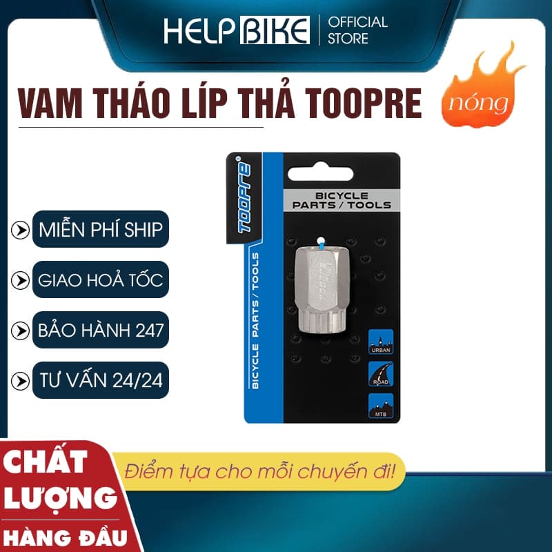 Vam líp thả Toopre, Dụng cụ tháo mở líp xe đạp chuyên dụng, Vam tháo líp thả, líp vặn sửa chữa xe đạp tiện lợi - VTL