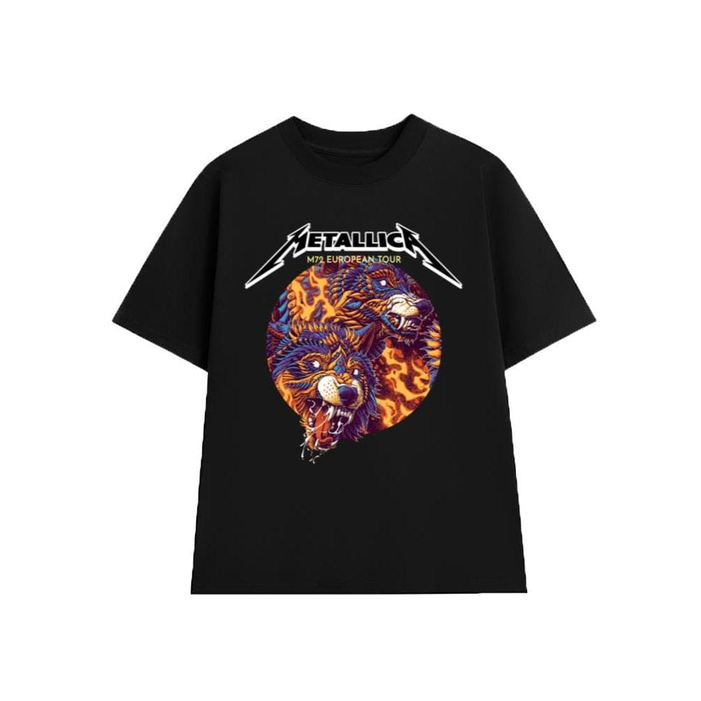 Áo Thun METALLICA Rock Band vintage ML018, Unisex Form Rộng Cotton Mềm