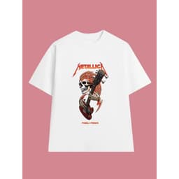 Áo Thun METALLICA Rock Band vintage ML021, Unisex Form Rộng Cotton Mềm 2