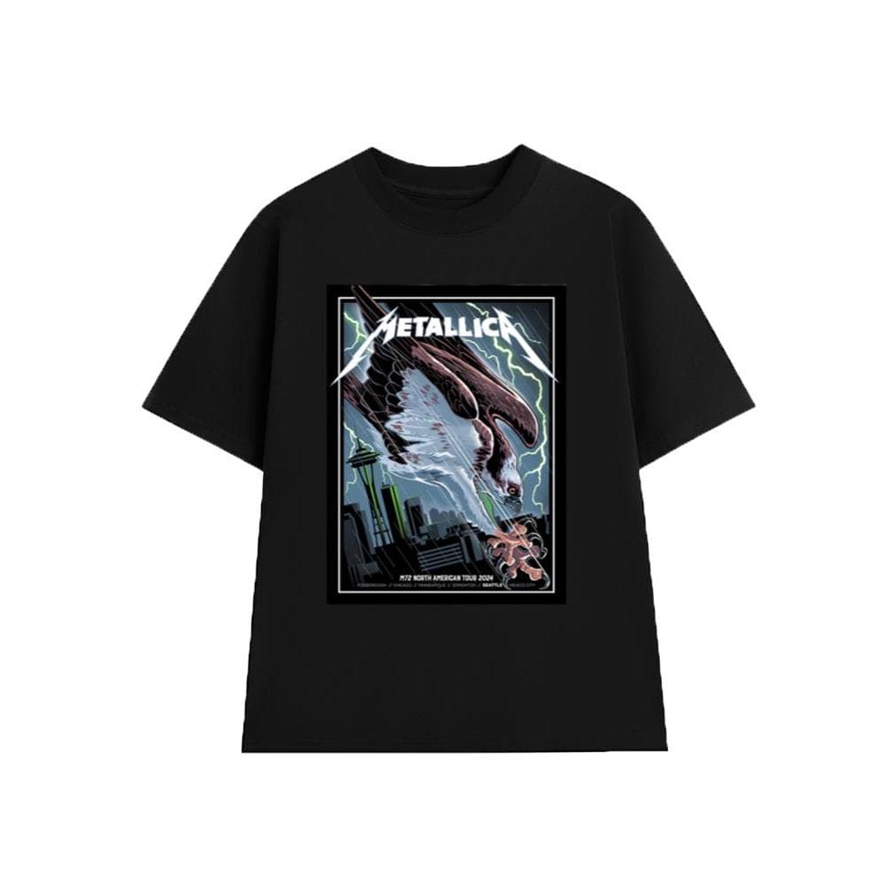 Áo Thun METALLICA Rock Band vintage ML022, Unisex Form Rộng Cotton Mềm