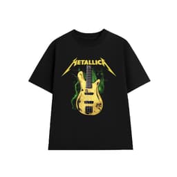Áo Thun Guitar METALLICA Rock Band vintage , Unisex Form Rộng Cotton Mềm 1