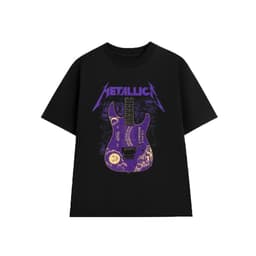 Áo Thun Guitar METALLICA Rock Band vintage , Unisex Form Rộng Cotton Mềm 2