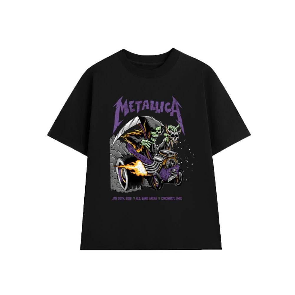 Áo Thun METALLICA Rock Band vintage ML024, Unisex Form Rộng Cotton Mềm
