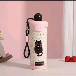 Bình giữ nhiệt 600ml inox 316 cao cấp có ống hút tiện lợi, quai xách chắc chắn, siêu cute 7