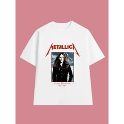 Áo Thun Cliff Burton - METALLICA Rock Band vintage, Unisex Form Rộng Cotton Mềm 2