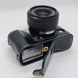Vỏ nửa da bảo vệ cho vỏ máy ảnh cho Fujifilm XA1,XA3 vỏ máy ảnh Fujifilm XA1, XA2, XA3, XA10, XM1 Pin mở 2