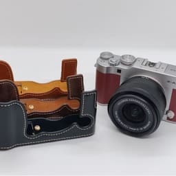 Vỏ nửa da bảo vệ cho vỏ máy ảnh cho Fujifilm XA1,XA3 vỏ máy ảnh Fujifilm XA1, XA2, XA3, XA10, XM1 Pin mở 1