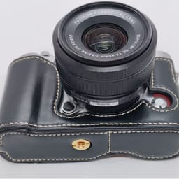 Vỏ nửa da bảo vệ cho vỏ máy ảnh cho Fujifilm XA1,XA3 vỏ máy ảnh Fujifilm XA1, XA2, XA3, XA10, XM1 Pin mở 3