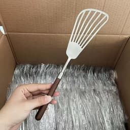 Set 3 thìa dụng cụ nấu ăn không gỉ tay cầm bằng gỗ dụng cụ nhà bếp VINBEO -[AL06] 9