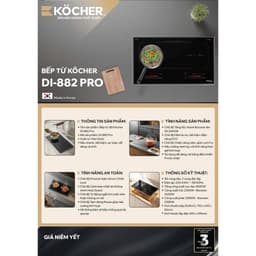 Bếp từ đôi Kocher DI 882PRO | Made in Korea | Công nghệ châu âu | Bảo hành chính hãng 3 năm 9