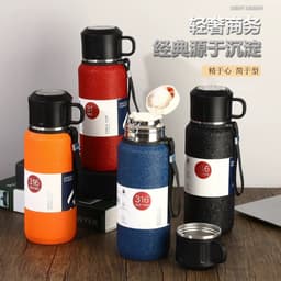Bình giữ nhiệt 600ml,800ml,1000ml inox 316 nhiều dung tích Sơn Nhám 6 màu tối giản 9