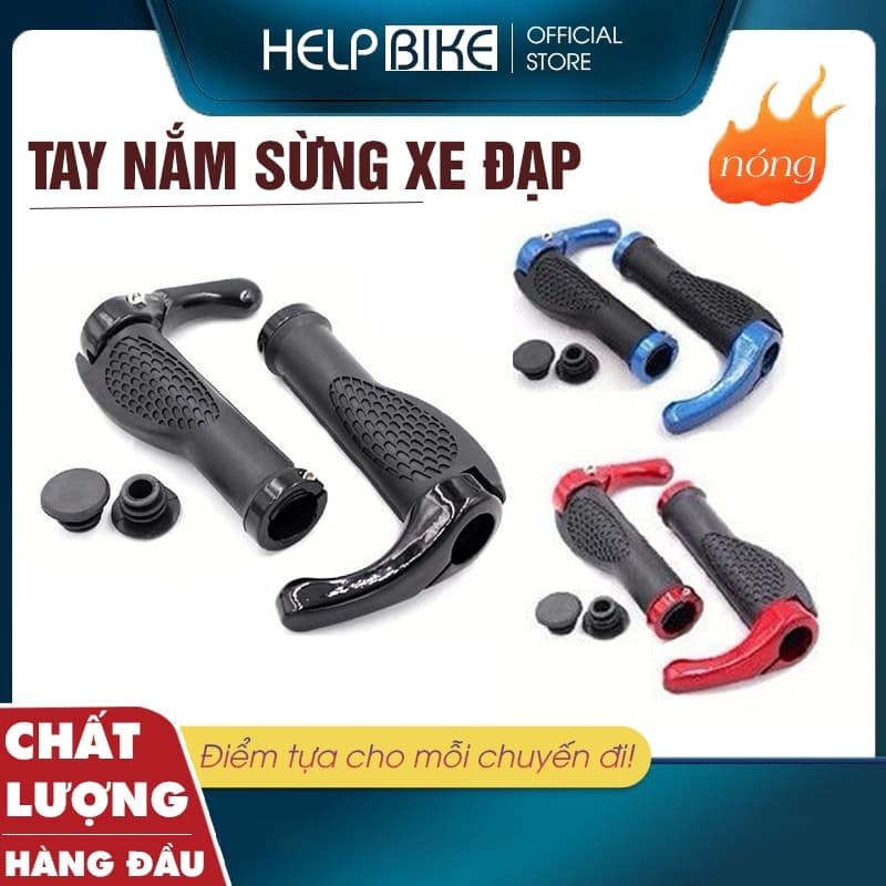 tay nắm xe đạp thể thao êm ái, đầy đủ Lục Giác lắp đặt- TN12