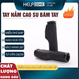 tay nắm xe đạp thể thao cực êm, loại CAO SU ĐẶC mịn tay - TN14 1