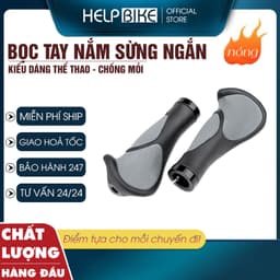 tay nắm xe đạp cao su đặc, cầm nắm rất Mịn và Chắc tay - TN16 1