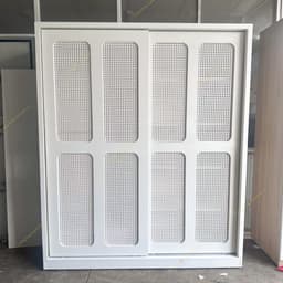 Tủ quần áo cánh lùa, kết hợp mây mắt cáo, gỗ cn MDF CPX-T97 1