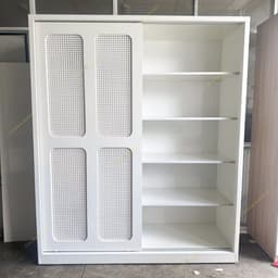 Tủ quần áo cánh lùa, kết hợp mây mắt cáo, gỗ cn MDF CPX-T97 2