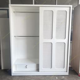 Tủ quần áo cánh lùa, kết hợp mây mắt cáo, gỗ cn MDF CPX-T97 3
