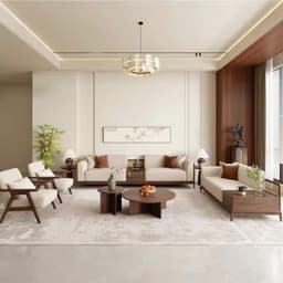 Ghế sofa gỗ phối mây đệm nỉ, da VUADECOR VS118 5
