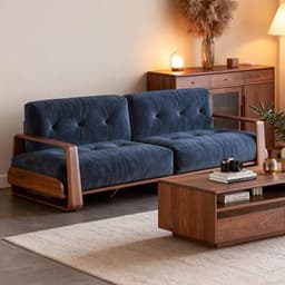 Ghế sofa gỗ tự nhiên đệm nỉ, da VUADECOR VS119 6