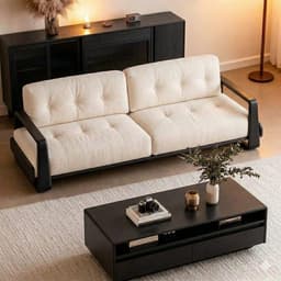 Ghế sofa gỗ tự nhiên đệm nỉ, da VUADECOR VS119 8