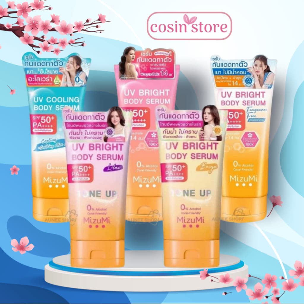 Serum Chống Nắng Toàn Thân MizuMi UV Bright Body SPF50+ PA++ 180ml 120ml Dưỡng Sáng shop Cosin Store