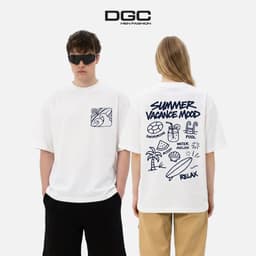 Áo thun nam ngắn tay DGC dáng suông họa tiết mùa hè mát mẻ phù hợp đi biển, du lịch - SATBF139M 6