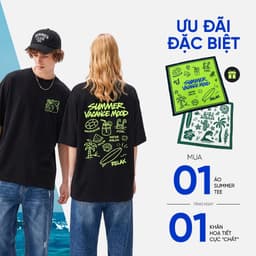 Áo thun nam ngắn tay DGC dáng suông họa tiết mùa hè mát mẻ phù hợp đi biển, du lịch - SATBF139M 1