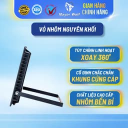 Đèn Pha NLMT 500W Mayor Wolf SMD IP67 Đèn Năng Lượng Mặt Trời Ngoài Trời Siêu Sáng 7