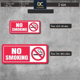 Fomex Dán Biển Báo Cấm Hút Thuốc dán trang trí tường, dán quán trà sữa, cà phê, quán ăn 2