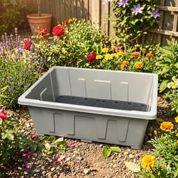 Chậu thông minh 45L có chân đế 64x44.5x22cm trồng rau, cây, chậu bể cá, khay rau nhựa dày cao cấp 3