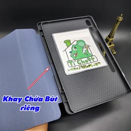 [DUX DUCIS-Có Khay Bút] Bao Da MTB Samsung Tab S9 FE+ / S9 FE PLUS 12.4" 2023 DOMO Series Lưng Dẻo Vải Jean Chính Hãng 8