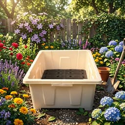 Chậu thông minh 45L có chân đế 64x44.5x22cm trồng rau, cây, chậu bể cá, khay rau nhựa dày cao cấp 4