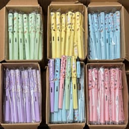 5 Chiếc Bút Máy Viết Tẩy Được Hình Capybara & Mix Hình: Bút Bơm Mực- Ngòi Kim Tinh Viết Êm Trơn, bút thỏ thầy ánh. 8