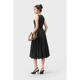 Đầm sát nách nữ dáng xoè GENVIET JEANS váy denim giấy mỏng nhẹ, thoáng mát thiết kế thanh lịch trẻ trun 9181 3