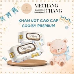 Khăn ướt Gooby Premium cao cấp chính hãng mềm, k mùi, dai, an toàn cho bé 6