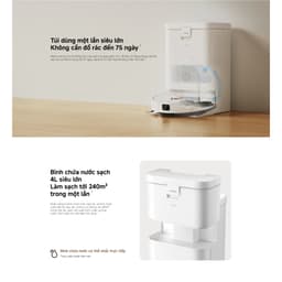 Robot hút bụi lau nhà Xiaomi Vacuum H50/H50 Pro EU- Chính Hãng Bảo Hành 12 Tháng 2