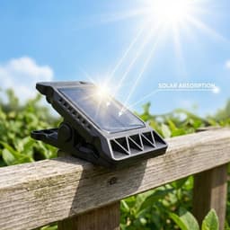 Đèn kẹp năng lượng mặt trời ngoài trời cảm ứng 3 chế độ có thể điều chỉnh Chống nước siêu sáng bền bỉ ánh sáng trắng 2