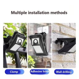Đèn kẹp năng lượng mặt trời ngoài trời cảm ứng 3 chế độ có thể điều chỉnh Chống nước siêu sáng bền bỉ ánh sáng trắng 6