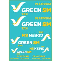 Tem Logo Green SM Dán Không Nền, Mẫu mới của Xanh SM, dán Ôtô, Xe máy, Mũ Bảo Hiểm 6