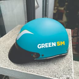 Tem Logo Green SM Dán Không Nền, Mẫu mới của Xanh SM, dán Ôtô, Xe máy, Mũ Bảo Hiểm 4
