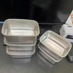 [COMBO 5] Hộp Inox 1500ML Dày Dặn, Nắp Đậy Silocon Hút Chân Không, zoang chống chàn - Khay Inox Đựng Đồ Tủ Lạnh 8